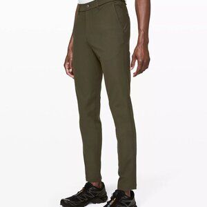 Lululemon Commission Pant Slim Warpstream, Dark Olive, 30 x 32